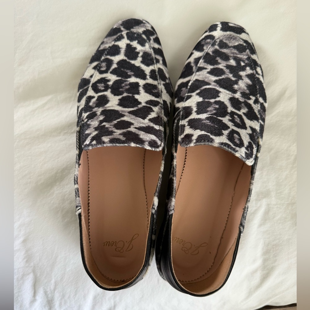 J.Crew Women’s Velvet Leopard Loafer